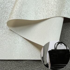 White Rexine Leather PU Leather Roll Material for Bags and Suitcases (Handbags, Backpacks, Luggage Cases etc.)