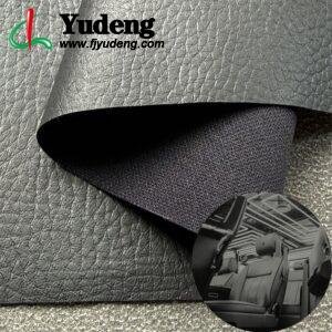 Black Rexine Roll PU Leather Roll Material for Car Seats Automobile Interior