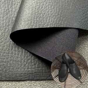Black Rexine Leather PU Leather Roll Material for Shoes and Clothes (Sandal, Label, Upper, Jacket etc.)