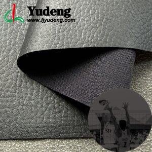 Black Rexine Leather PU Leather Roll Material for Sporting Balls (Soccer Balls, Footballs, Volleyballs etc.)