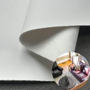 White Environmental Leather PU Leather Roll Material for Upholstery Furniture or Decoration (Sofas, Beds, Cabinets, Interior Wall etc.)