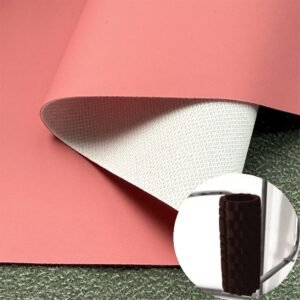 Pink Imitation Leather PU Leather Roll Material for Massage Equipments Hair Styling Beauty Equipments
