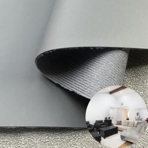 Gray Artificial Leather PU Leather Roll Material for Upholstery Furniture or Decoration (Sofas, Beds, Cabinets, Interior Wall etc.)