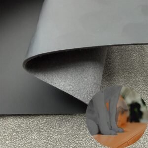 Black Fake Leather PU Leather Roll Material for Upholstery Furniture or Decoration (Sofas, Beds, Cabinets, Interior Wall etc.)