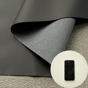 Black Vegan Leather PU Leather Roll Material for PhoneCase