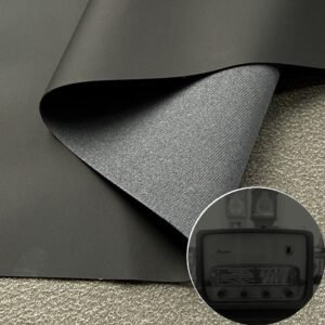Black Artificial Leather PU Leather Roll Material for Electronic Products (Camera, Radio, Game Machine, Remote Control etc.)