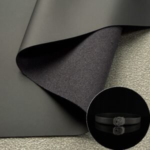 Yellow Leather Fabric PU Leather Roll Material for Belts