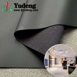 Black China Polyurethane Leather PU Leather Roll Material for Upholstery Furniture or Decoration (Sofas, Beds, Cabinets, Interior Wall etc.)