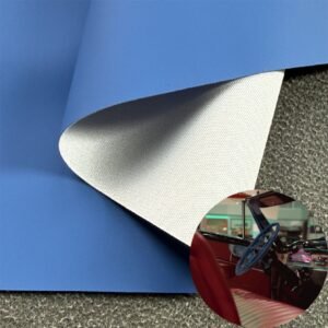 Blue PU Rexine Roll PU Leather Roll Material for Car Seats Automobile Interior