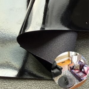 Black Synthetic Leather PU Leather Roll Material for Upholstery Furniture or Decoration (Sofas, Beds, Cabinets, Interior Wall etc.)