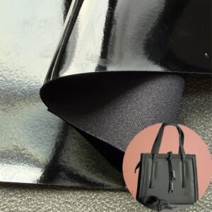 Black Imitation Leather PU Leather Roll Material for Bags and Suitcases (Handbags, Backpacks, Luggage Cases etc.)
