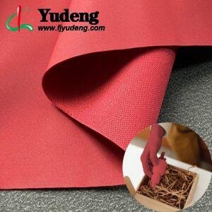 Red Leather Fabric PU Leather Roll Material for Package Box Surface Cover (Jewelry Box, Cosmetic Box, Electronics Box etc.)
