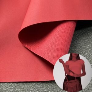 Red Vegan Leather PU Leather Roll Material for Bags and Suitcases (Handbags, Backpacks, Luggage Cases etc.)