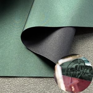 Green Man Made Leather PU Leather Roll Material for Car Seats Automobile Interior