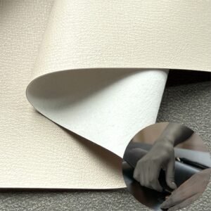 White Rexine PU Leather Roll Material for Bags and Suitcases (Handbags, Backpacks, Luggage Cases etc.)