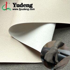 Creamy White Rexine PU Leather Roll Material for Bags and Suitcases (Handbags, Backpacks, Luggage Cases etc.)