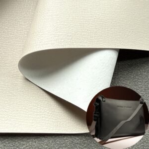 White Leather Fabric PU Leather Roll Material for Bags and Suitcases (Handbags, Backpacks, Luggage Cases etc.)