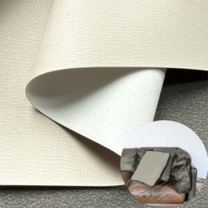 White Man Made Leather PU Leather Roll Material for Home Textile