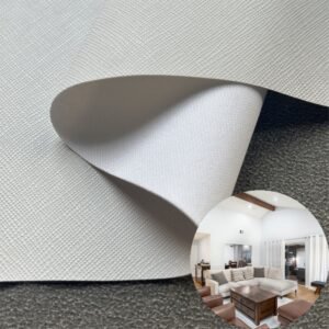 White Leatherette PU Leather Roll Material for Upholstery Furniture or Decoration (Sofas, Beds, Cabinets, Interior Wall etc.)