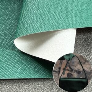 Green Man Made Leather PU Leather Roll Material for Bags and Suitcases (Handbags, Backpacks, Luggage Cases etc.)