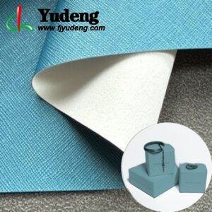 Blue Imitation Leather PU Leather Roll Material for Package Box Surface Cover (Jewelry Box, Cosmetic Box, Electronics Box etc.)