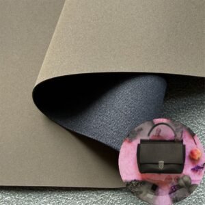 Brown Leather Fabric PU Leather Roll Material for Bags and Suitcases (Handbags, Backpacks, Luggage Cases etc.)