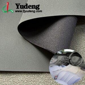 Gray PU Coated Fabric PU Leather Roll Material for Car Seats Automobile Interior