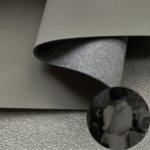 Gray Rexine Roll PU Leather Roll Material for Screen Printing or Embroidery