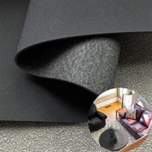Black China Polyurethane Leather PU Leather Roll Material for Upholstery Furniture or Decoration (Sofas, Beds, Cabinets, Interior Wall etc.)