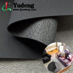 Kulit Poliuretan Hitam Cina, Bahan Kulit PU Gulungan untuk Pelapis Furnitur atau Dekorasi (Sofa, Tempat Tidur, Lemari, Dinding Interior, dll.)