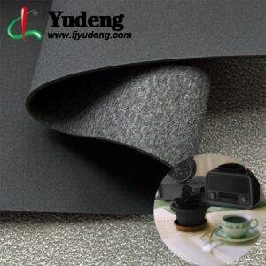 Black PU Coated Fabric PU Leather Roll Material for Electronic Products (Camera, Radio, Game Machine, Remote Control etc.)
