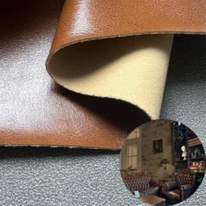 Brown PU Rexine Fabric PU Leather Roll Material for Upholstery Furniture or Decoration (Sofas, Beds, Cabinets, Interior Wall etc.)