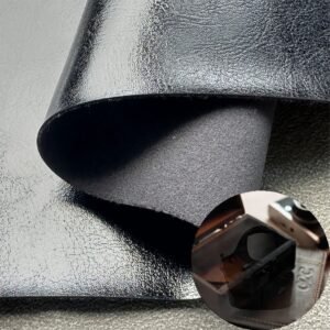 Black Vegan Leather PU Leather Roll Material for Package Box Surface Cover (Jewelry Box, Cosmetic Box, Electronics Box etc.)