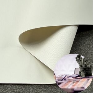 White Leatherette PU Leather Roll Material for Massage Equipments Hair Styling Beauty Equipments