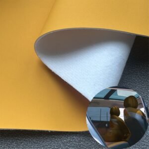 Yellow Environmental Leather PU Leather Roll Material for Car Seats Automobile Interior