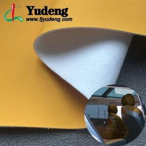 Yellow Environmental Leather PU Leather Roll Material for Car Seats Automobile Interior