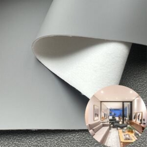 Gray Artificial Leather PU Leather Roll Material for Upholstery Furniture or Decoration (Sofas, Beds, Cabinets, Interior Wall etc.)