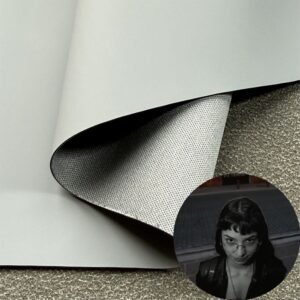Gray PU Rexine Fabric PU Leather Roll Material for Glasses Package Box Spectacle Case
