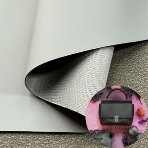 Gray Faux Leather PU Leather Roll Material for Bags and Suitcases (Handbags, Backpacks, Luggage Cases etc.)