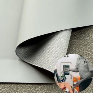 Gray Environmental Leather PU Leather Roll Material for Medical Equipment