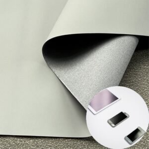 Gray Faux Leather PU Leather Roll Material for Tablet Cases Phone Cover