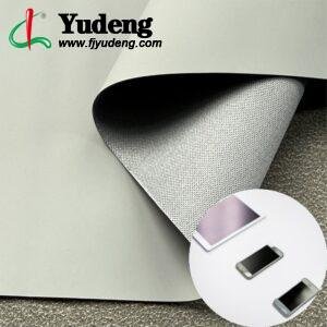 Gray Faux Leather PU Leather Roll Material for Tablet Cases Phone Cover