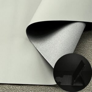 Gray Faux Leather PU Leather Roll Material for Tablet Cases Phone Cover