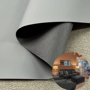 Gray Leather Fabric PU Leather Roll Material for Upholstery Furniture or Decoration (Sofas, Beds, Cabinets, Interior Wall etc.)