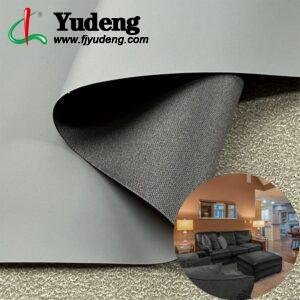 Gray Leather Fabric PU Leather Roll Material for Upholstery Furniture or Decoration (Sofas, Beds, Cabinets, Interior Wall etc.)