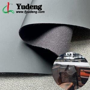 Black Faux Leather PU Leather Roll Material for Car Seats Automobile Interior