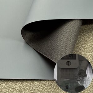 Blue Synthetic Leather PU Leather Roll Material for Medical Equipment