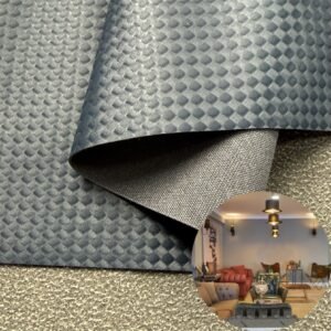 Dark Blue Synthetic Leather PU Leather Roll Material for Upholstery Furniture or Decoration (Sofas, Beds, Cabinets, Interior Wall etc.)