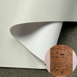 White Leatherette PU Leather Roll Material for InteriorWall