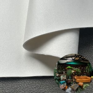 White Synthetic Leather PU Leather Roll Material for Upholstery Furniture or Decoration (Sofas, Beds, Cabinets, Interior Wall etc.)